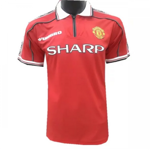 1998-99 Manchester United Home Retro Jersey Shirt